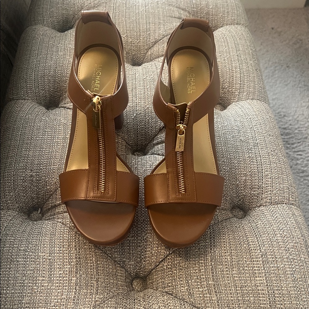 Michael Kors Tan Leather Heels